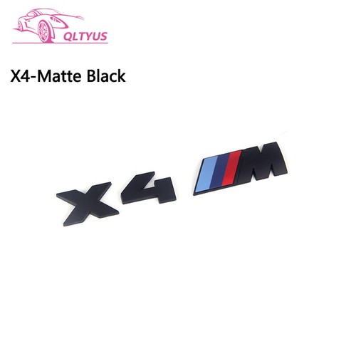 Juego de calcomanías con letras tamaño pequeño emblema maletero serie M negro mate para BMW - Imagen 13 de 30