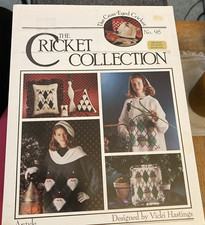 Vtg Rare The Cricket Collection ARGYLE Cross Stitch 1992 pattern #95