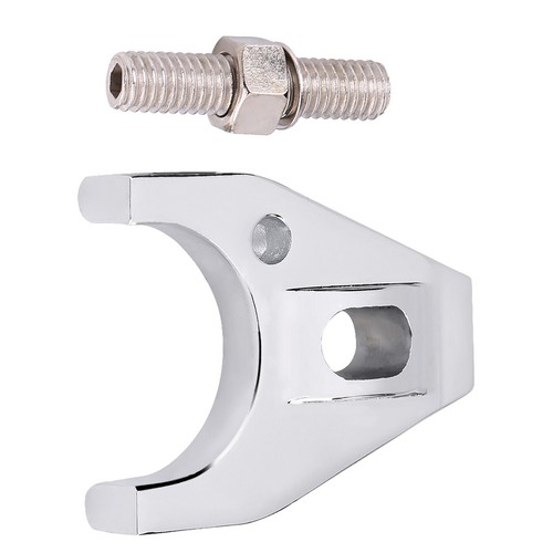 New Chrome Billet Aluminum Distributor Clamp Hold Down for Chevy SBC BBC SB BB H - Picture 3 of 7