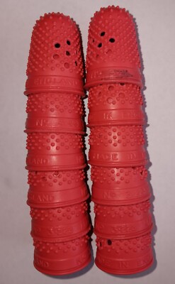 12 Piece English Rubber Fingertip Pad Protector Grips - Thick Reusable - size 14