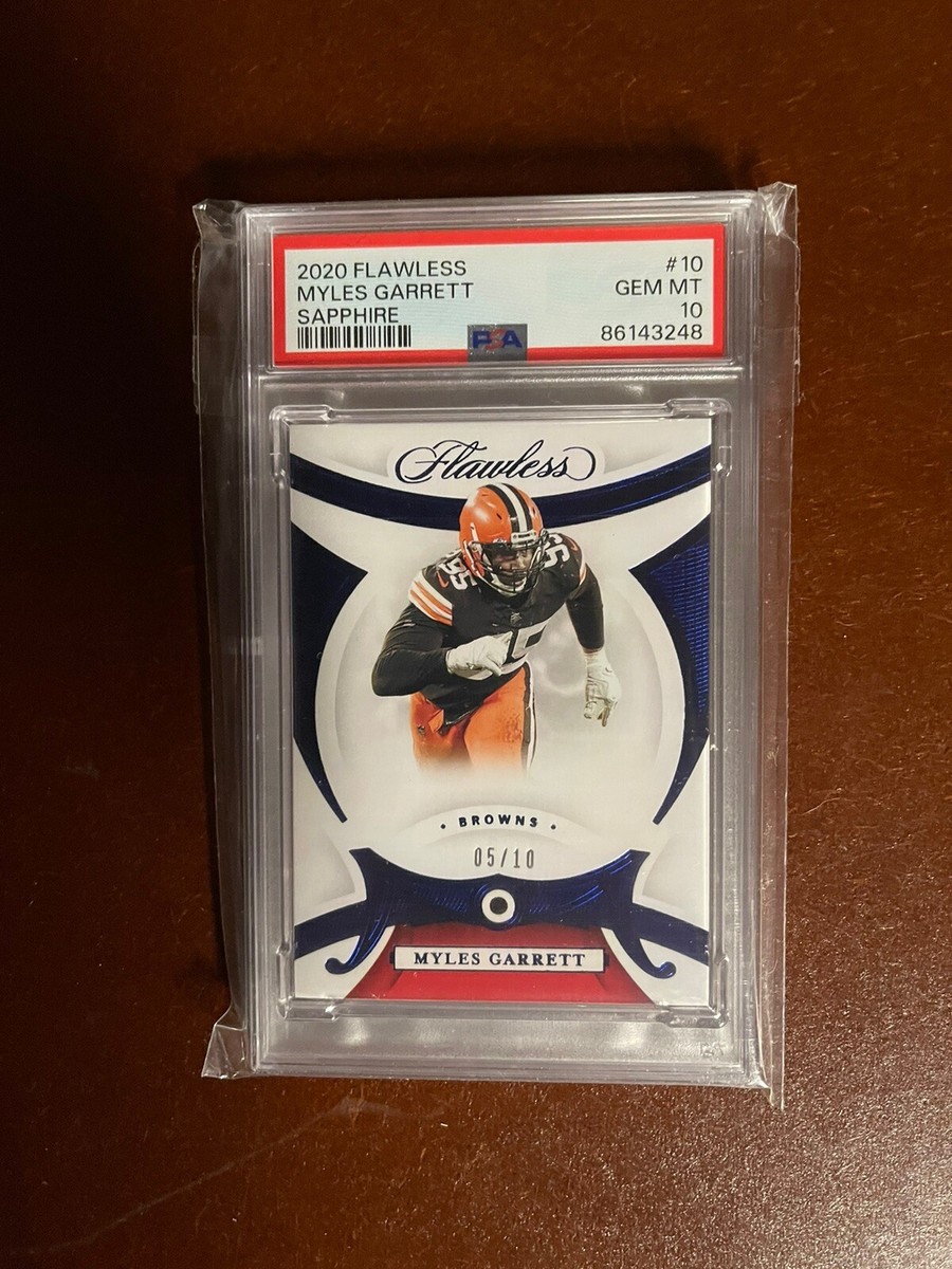 2020 FLAWLESS MYLES GARRETT SAPPHIRE PSA 10 POP 1 DPOY | eBay