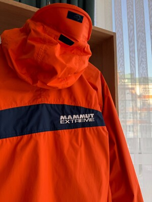 スキー MAMMUT EXTREME GORE-TEX MAMMUT EXTREME VINTAGE GORE TEX WATERPROOF JACKET ORANGE MEN