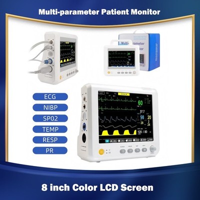 Patient Monitor   8 inch Color LCD Screen Multi-parameter Patient Monitor
