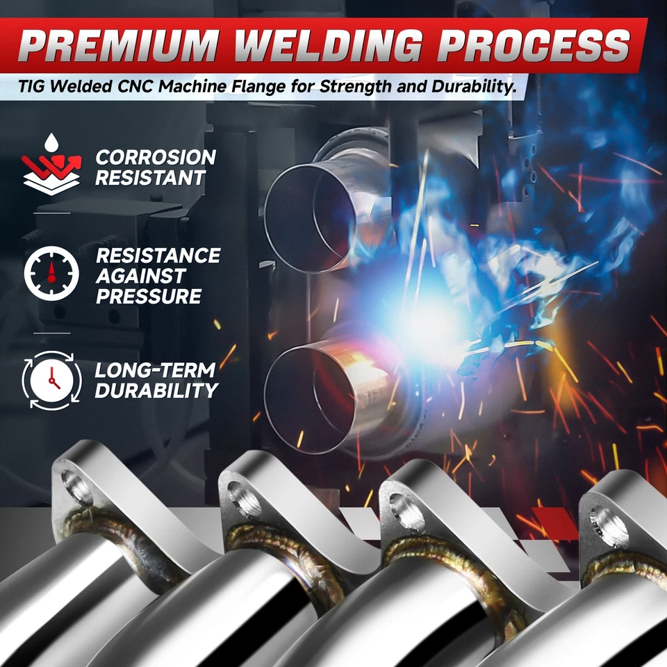 Cabezal cromado colector de escape 4-1 para 94-01 Acura Integra GSR Type-R B18C DC2 Foto 4 de 4