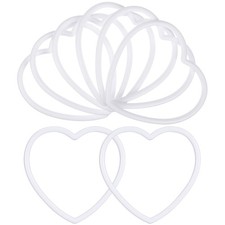  20 Pcs Dream Catcher Material Mother Dreamcatcher Craft Heart Ring Diy Plastic