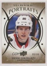 2018 Upper Deck UD Portraits Rookies Gold Foil 80/99 Henri Jokiharju #P-83 4a0