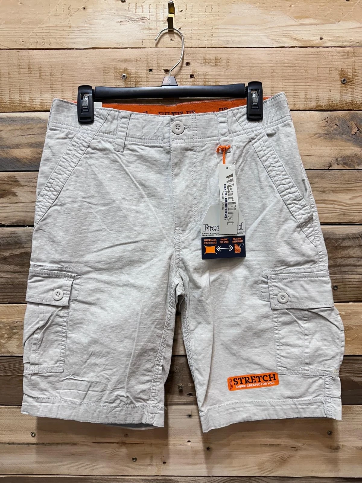 Wearfirst Men's Stretch Free-Band Day Hiker Cargo Shorts- 30,Dawn Gray, Q2(D69T)