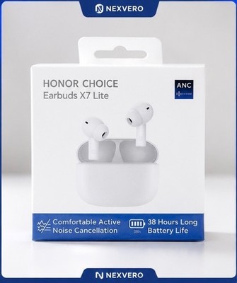 HONOR Choice Earbuds X7 Lite Bluetooth 5.4 ANC Wireless Earbuds White New Sealed