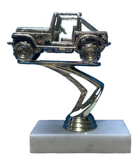 JEEP TROPHY JEEP SHOW sin etiqueta listo para hacer el tuyo propio