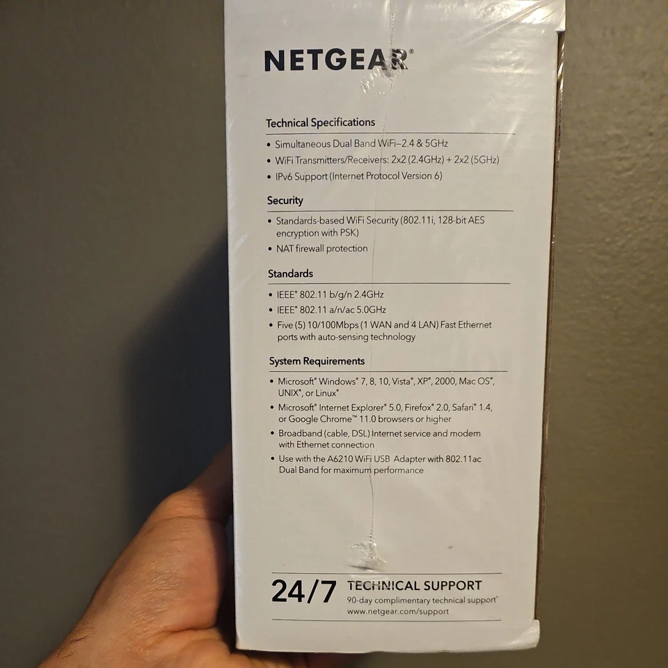 NETGEAR - AC1000 Dual-Band Wi-Fi 5 Router - Up to 15 devices Brand New A5 Sealed - Image 2 of 3