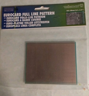 PRINTED CIRCUIT BOARD SINGLE SIDED EPOXY FR-4   100MM x 80MM ( 3.9'' x 3.15'') New