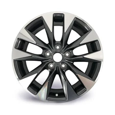 17" New Single 17x6.5 Alloy Wheel For Nissan Sentra 2016-2019 Machined Grey O...