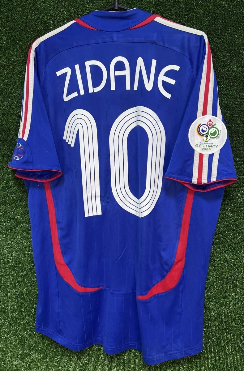 MEN'S FRANCE NATIONAL 2005/2006 ZIDANE #10 FOOTBALL SOCCER SHIRT