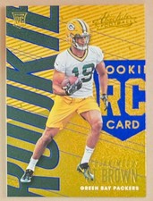 2018 Panini Absolute Spectrum Blue Gold Glitter Equanimeous St Brown #106 Rookie