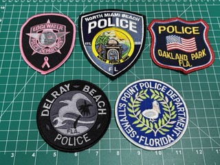 Florida Police Patch Lot of 5