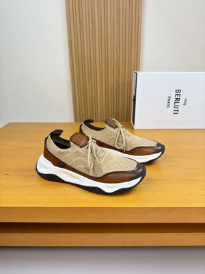 Berluti Casual & Stylish Brown Versatile Sneakers (Size 43)