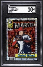 Shohei Ohtani 2022 Panini Donruss Marvels #M-9 Vector SGC 10 - Pop 10