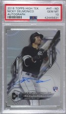 2018 High Tek Pattern 1 Waves/Diagonals Nick Delmonico PSA 10 GEM MT Auto 8d2