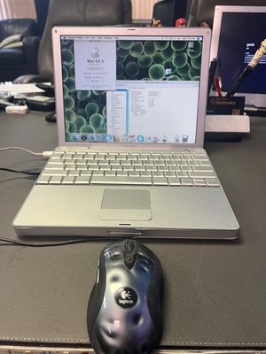 Apple PowerBook 12  G4  Aluminum  1.5GHz-256MB-120GB SSD-BAD TRACK PAD