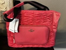 Coach SUSTAINABLE Court Tote With Ruching N0 C4093 Confetti Pink NWT