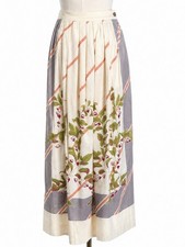 Vintage Cullinane Floral Midi Skirt Cottage Countryside Prairie Romantic Folk 4