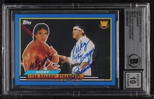 BAS 2018 Topps Heritage WWE Blue /50 Ricky The Dragon Steamboat BGS Authentic