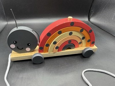 Orangenbaum Spielzeug Holz Marienkäfer / Regenbogen Stapel / Niststücke Spielzeug