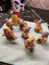 Schmid Disney Snow White & The Seven Dwarfs Band Figurine Set Snowwhite 7 Dwarfs
