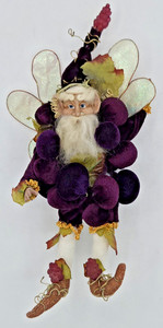 Mark Roberts GRAPE FAIRY Wine Wings Purple Grapes Posable Small ⚡FREE SHIP⚡