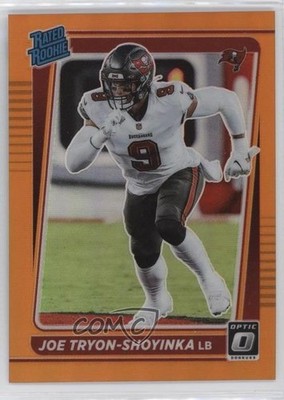 2021 Donruss Optic Rated Orange Prizm /199 Joe Tryon-Shoyinka #255 Rookie RC 0x1