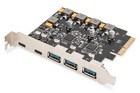 Digitus DS-30222 5 Port PCI-Express Karte PCIe