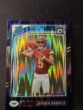 2024 Panini Donruss Optic - Rated Rookie Jayden Daniels #248 Purple Shock Prizm