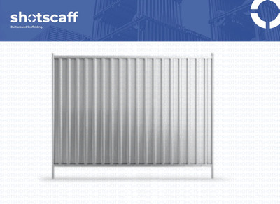 NEW 100 lfm construction fence made of sheet metal NEW closed mobile fence