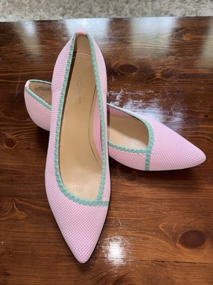 Vionic DAHLIA Pale Pink Pointy Toe Flat Shoes Women Sz 11 M