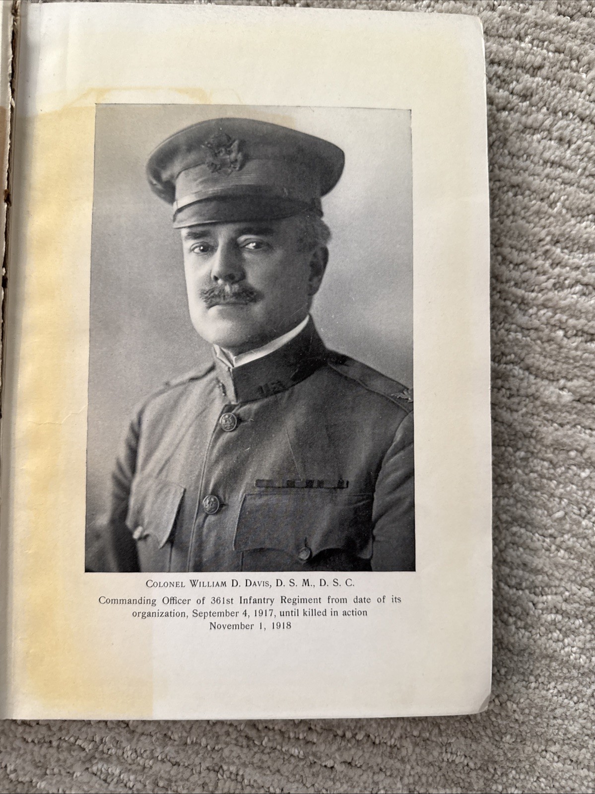 600 Days Service, 361 Infantry Regiment, 91st Division WWI Unit History Book