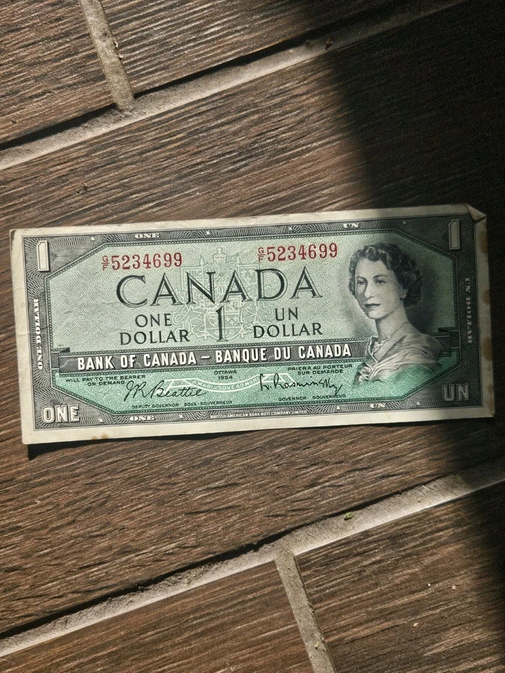 Набор канадских банкнот 1954 - банкноты VG-VF+ - Изображение 3 из 4
