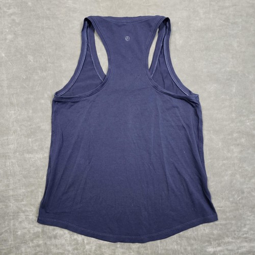 Lululemon Tank Top Womens 8 Blue Scoop Neck Racerback Yoga Gym Workout