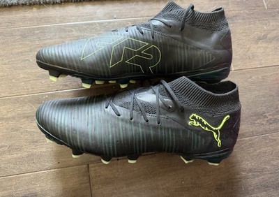 108588-02 PUMA FUTURE 8 PRO FG/AG, Men s 11 Black / Fizzy Light / Green Terrain.