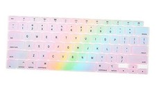 MacBoor Air M1 Keyboard Cover for 2020 2021 MacBook Air 13" Colorful Rainbow
