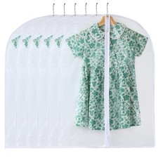 Garment Bags for Hanging Clothes, 6 PCs All Clear Garment Bag, Plas... Fast Ship