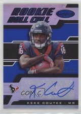 2018 Certified Rookie Roll Call Signatures Mirror Blue 5/50 Keke Coutee Auto 0l1
