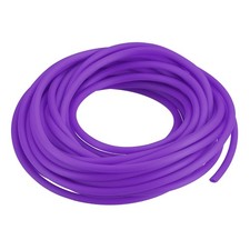 Rubber Cord Tube 16ft 1/8" Dia 1/16" Hole Purple Hollow Tubing