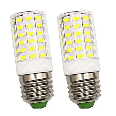 E26 LED Refrigerator Light Bulb 2 PCS 7W 6500K Cool White Appliance Corn Lamp