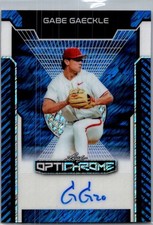 2025 Leaf Gabe Gaeckle Optichrome Baseball Blue Auto /3