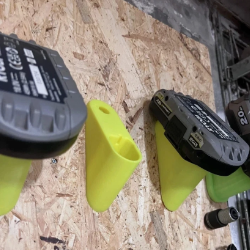 Ryobi ONE+ 18V Battery Wall Mount Holder – Workshop Storage Rack Organizer