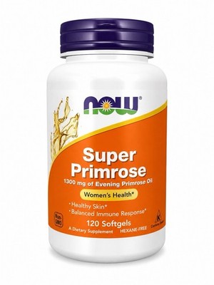 NOW Foods Super Primrose 1300mg Evening Primrose Oil 120 Softgels Women's Health