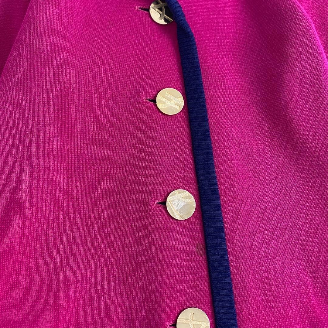 Giacca W3539 Yves Saint Laurent maglia bottoni oro vintage rara 