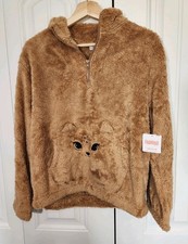 Fabkids Cozy Deer Quarter Zip Pull Over / Size 18 / NWT