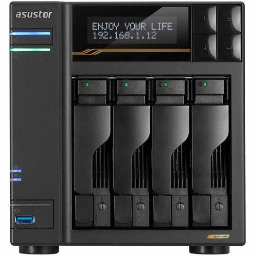 Asustor Lockerstor 4 Gen3 AS6804T, 4 Bay NAS, AMD Ryzen Quad-Core 2.3 GHz, 16GB - Picture 2 of 12