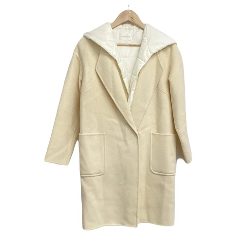 OFF WHITE Auth Pinky&Dianne Cappotto da donna bianco panna